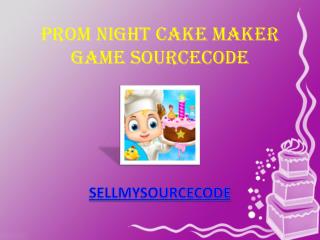 Prom Night Cake Maker Game Sourcecode