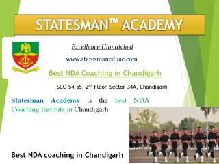 Best Nda Coaching In Chandigarh
