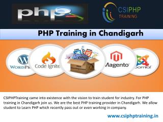PHP Training Chandigarh