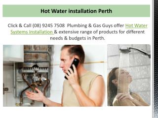 Hot Water System Installations Perth