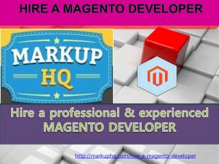 HIRE A MAGENTO DEVELOPER