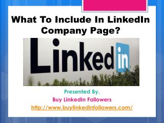 What To Include In LinkedIn Company Page