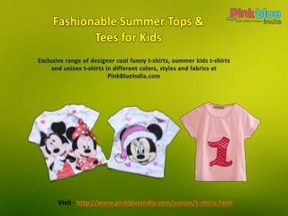 Designer Unisex T-shirts for Baby Boys & Girls