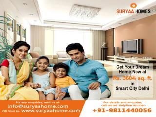 Buy 980 sq ft 2 BHK flats in Dwarka from Suryaa Homes