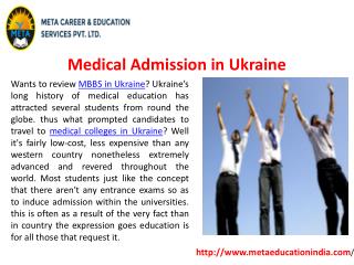 Medical Admission in Ukraine