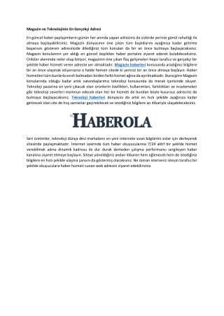 www.haberola.com