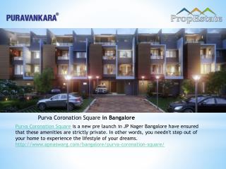 Purva Coronation Square