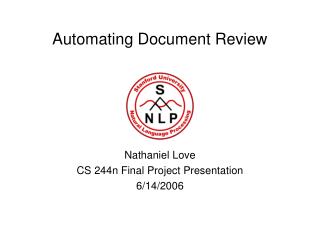 Automating Document Review