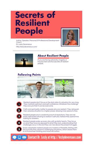 Secrets of resilient people