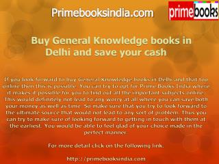 Buy General Knowledge books in Delhi and save your cash