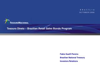 Tesouro Direto – Brazilian Retail Sales Bonds Program