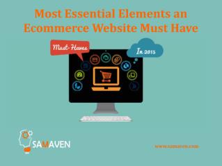 Most Essential Elements an Ecommerce Website Must Have
