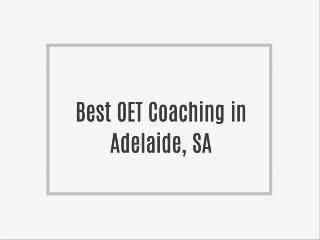 OET Training in Adelaide, SA