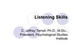 Listening Skills