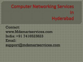 Best Computer Networking Services in Hyderabad at Mdsmartservices.com