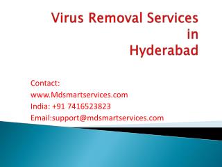 Best Computer Virus Removal Services in Hyderabad at Mdsmartservices.com