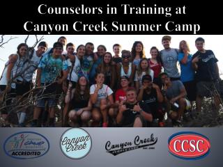 Counselors in Training at Canyon Creek Summer Camp