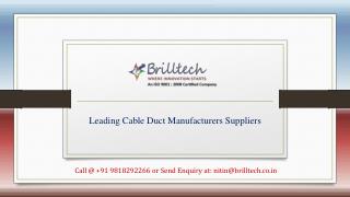 Cable Bus Duct Manufacturers