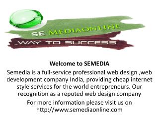 Web Designing Company India