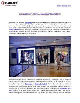 Q-Manager® - The Hallmark of Excellence