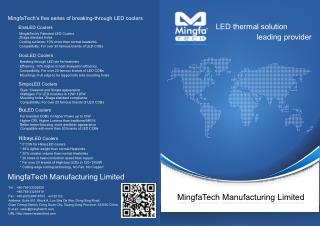 MingfaTech's Five Series of Breaking - Through LED Coolers