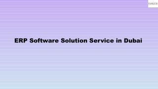 ERP Software Solution Service in Dubai