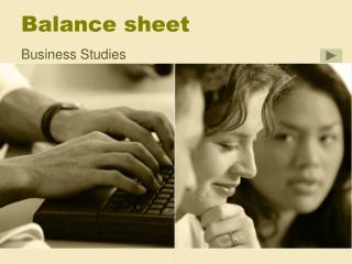 Balance sheet