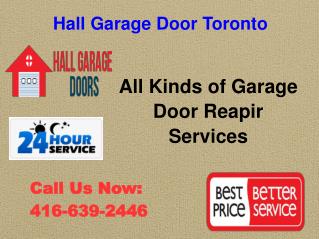 Garage Door Repair Toronto | 416-639-2446 | New Installation , Replacement Services