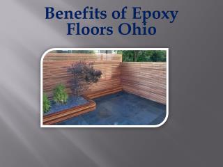 Benefits of Epoxy Floors Ohio