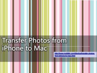 Transfer Photos from iPhone to Mac