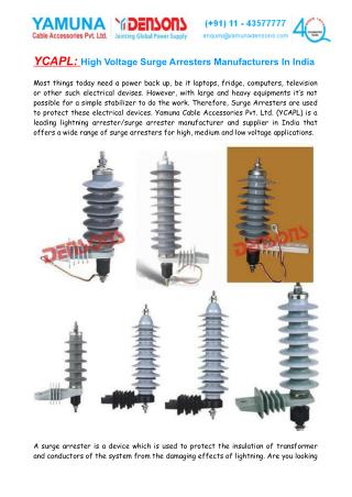 High Voltage Lightning Arrester/Surge Arrester Manufacturers