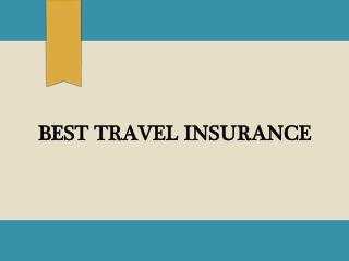 Travel Insurance online quotes