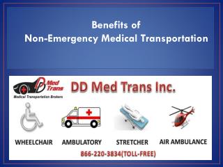 Benefits of Non-Emergency Medical Transportation