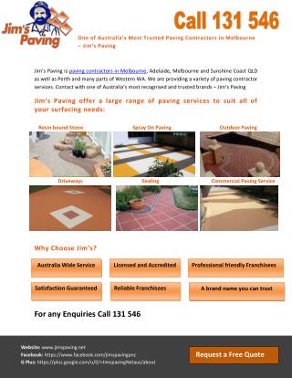 One of Australia’s Most Trusted Paving Contractors in Melbourne – Jim’s Paving