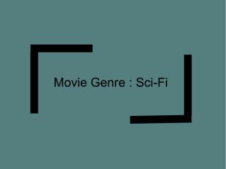 Movie Genre - Sci-Fi