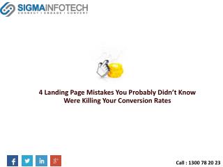 Landing Page Mistakes You Probably Didn’t Know Were Killing Your Conversion Rates