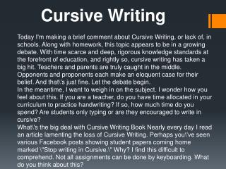 Cursive Writing Books