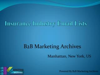 Insurance Industry Email Lists