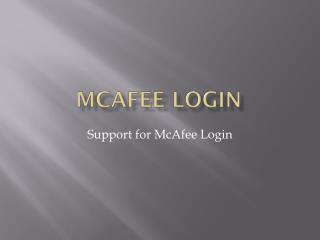 McAfee Login