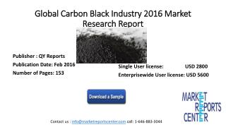 Global Carbon Black Industry 2016 Market Research Report