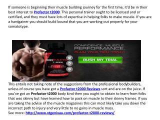 How to Become Fit and Healthy with Profactor T2000 Reviews