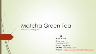 Get Healthy Drink of Matcha Green Tea