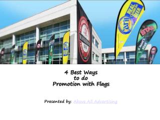 4 Best Ways of promotion with flags