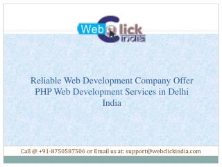 PHP Web Development Services in Delhi India | Website Development Company