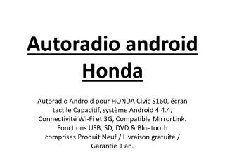 Autoradio android Honda