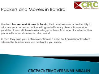 Packers and Movers In Bandra