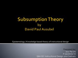 subsume defintion