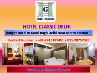 Budget Hotel in Delhi Karol Bagh