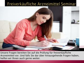 Freiverkäufliche Arzneimittel Seminar