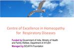 Centre of Excellence in Homeopathy for Respiratory Diseases